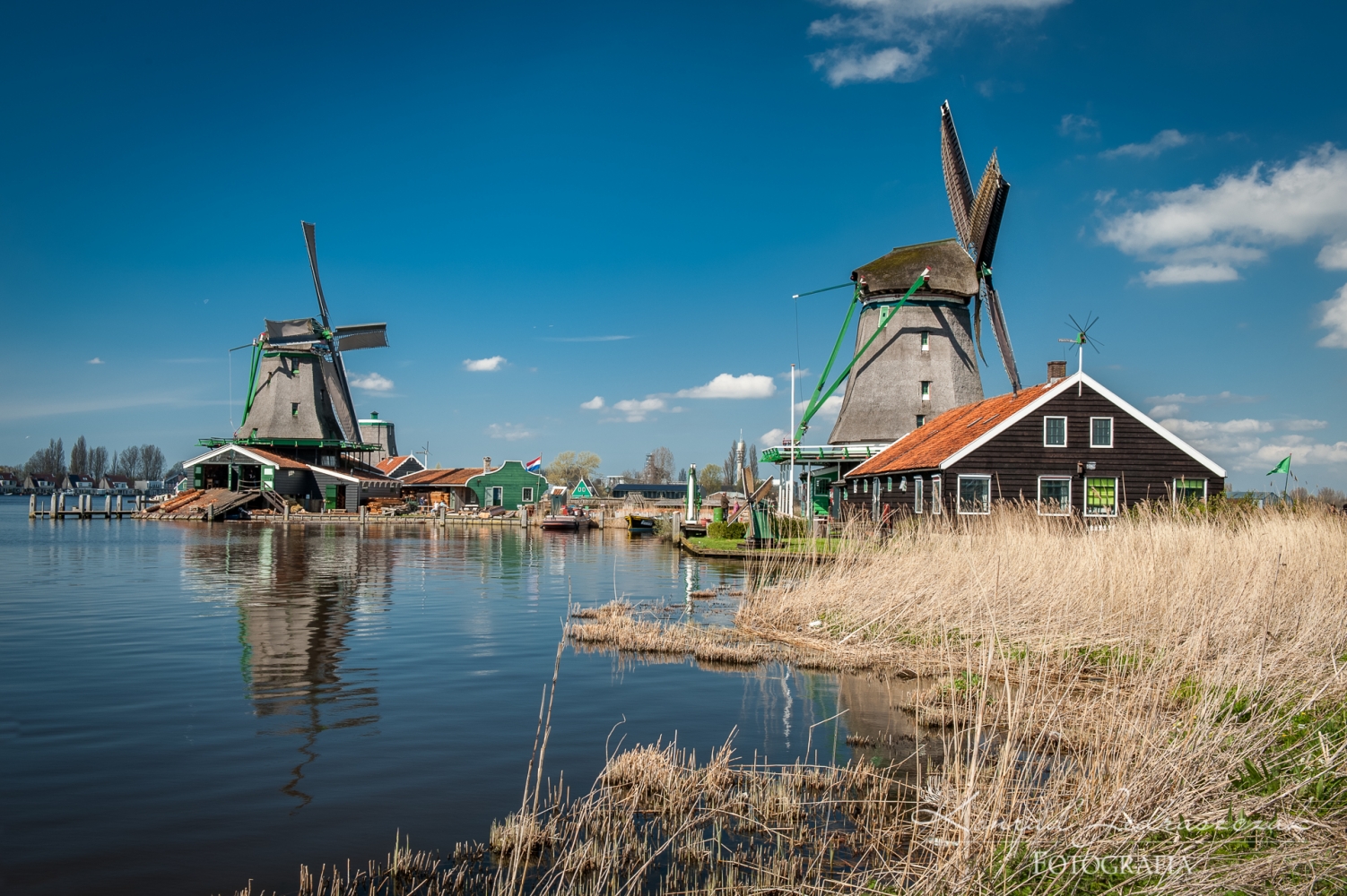 Zaanse Schans, Wiatraki, Holandia