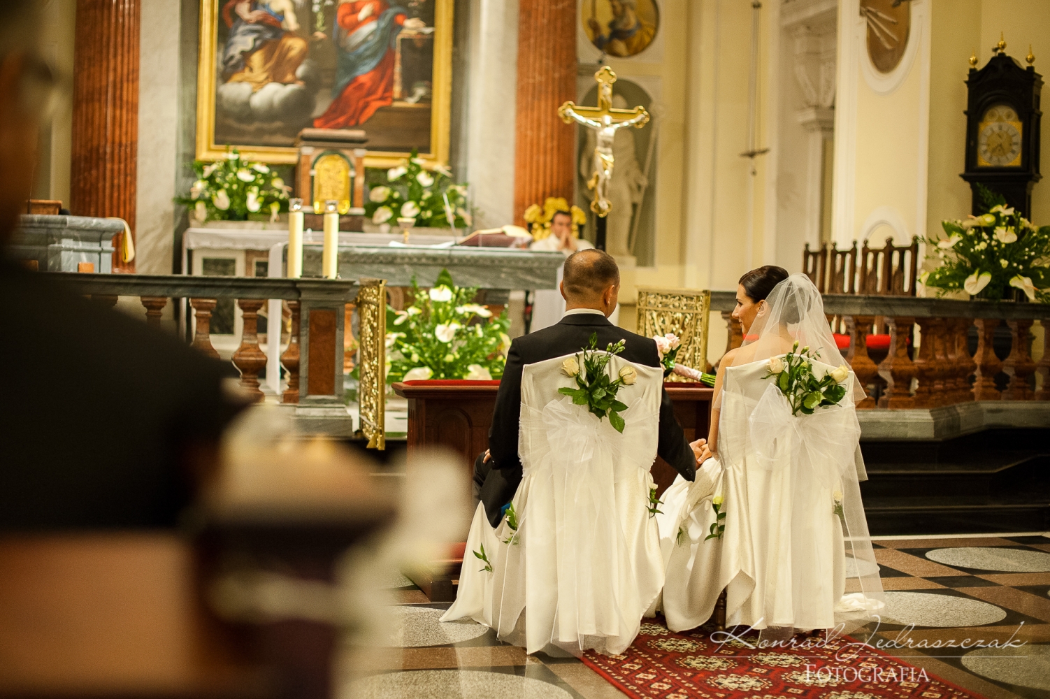 Fotografia ślubna Warszawa ślub Joli i Sebastiana w św. Annie Wilanów fot.13