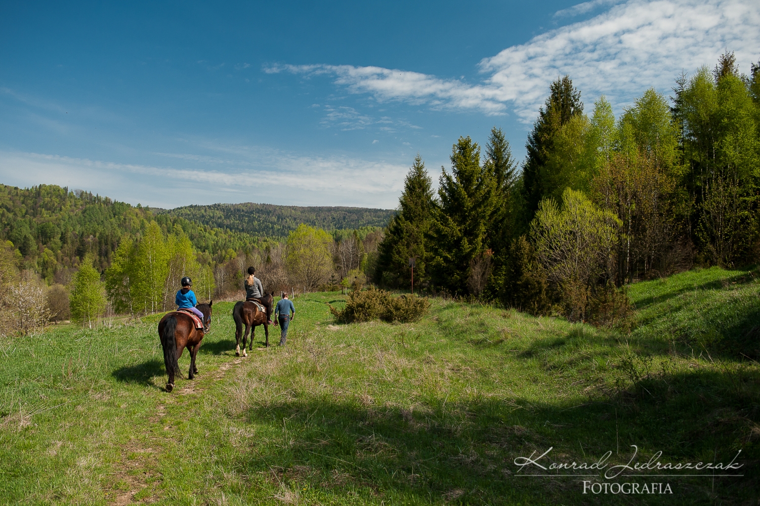 Bieszczady Strzebowiska Pensjonat Kulbaka Jazda Konna w terenie