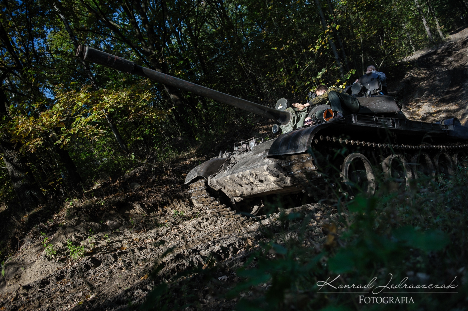Panzer Farm czołg T55 przejażdżka czołgiem fot.11
