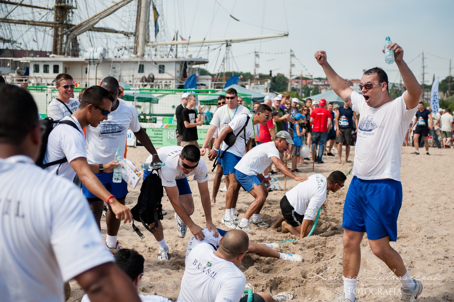 Fotografia Eventowa Tall Ship Races zawody załóg przeciąganie liny