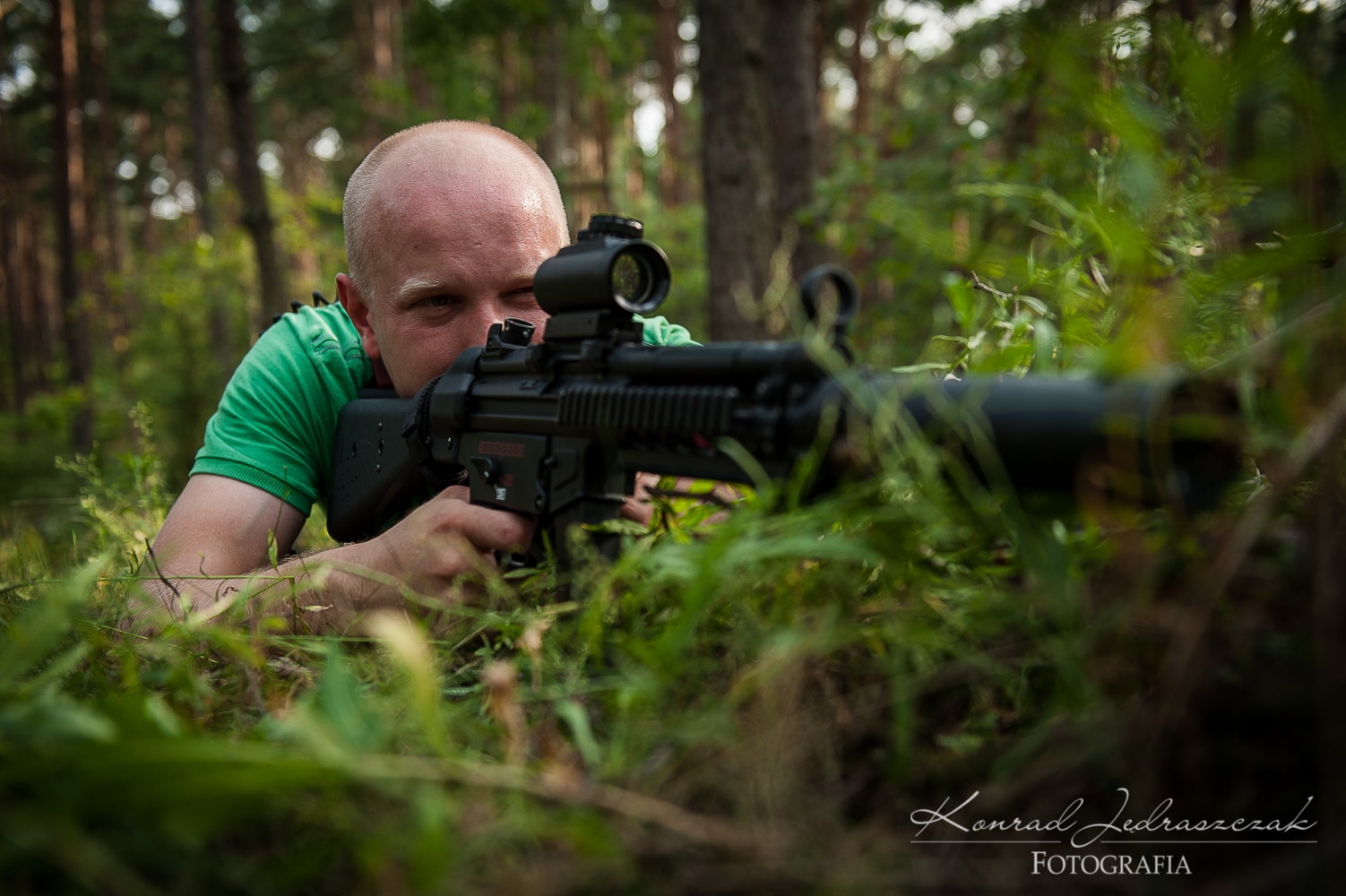 Fotografia ślubna Warszawa Wieczór kawalerski Laser-Tag fot.5