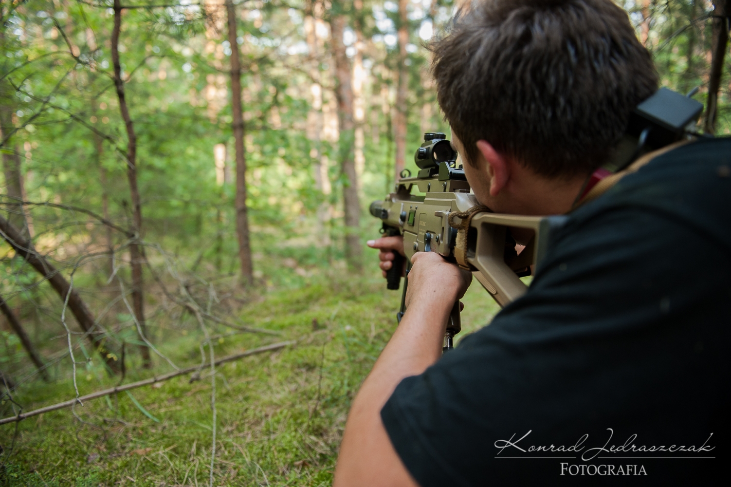 Fotografia ślubna Warszawa Wieczór kawalerski Laser-Tag fot.7