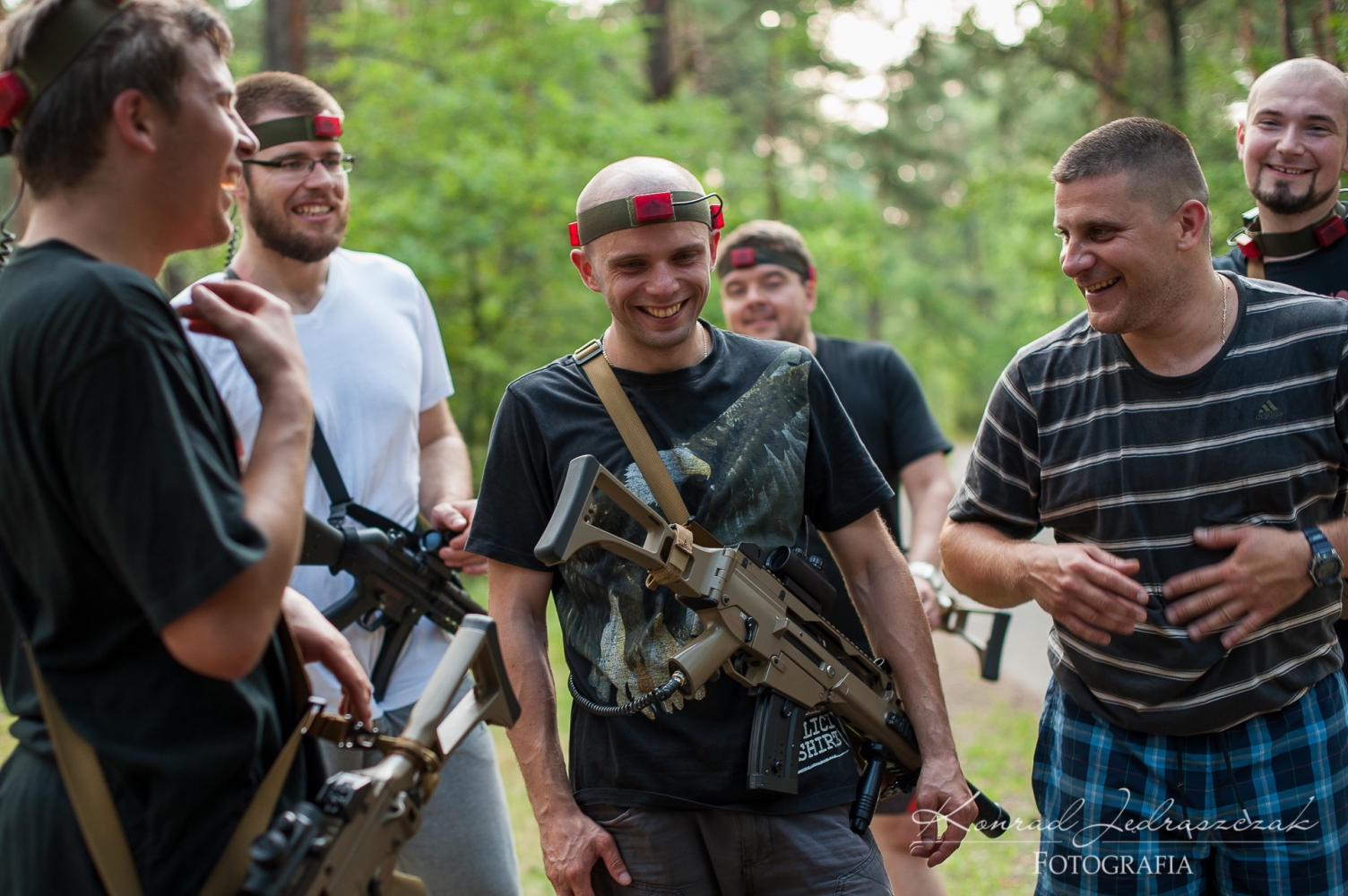 Fotografia ślubna Warszawa Wieczór kawalerski Laser-Tag fot.12